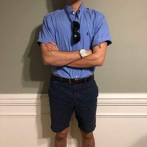 Blue Polo Ralph Lauren Short Sleeve Button-down